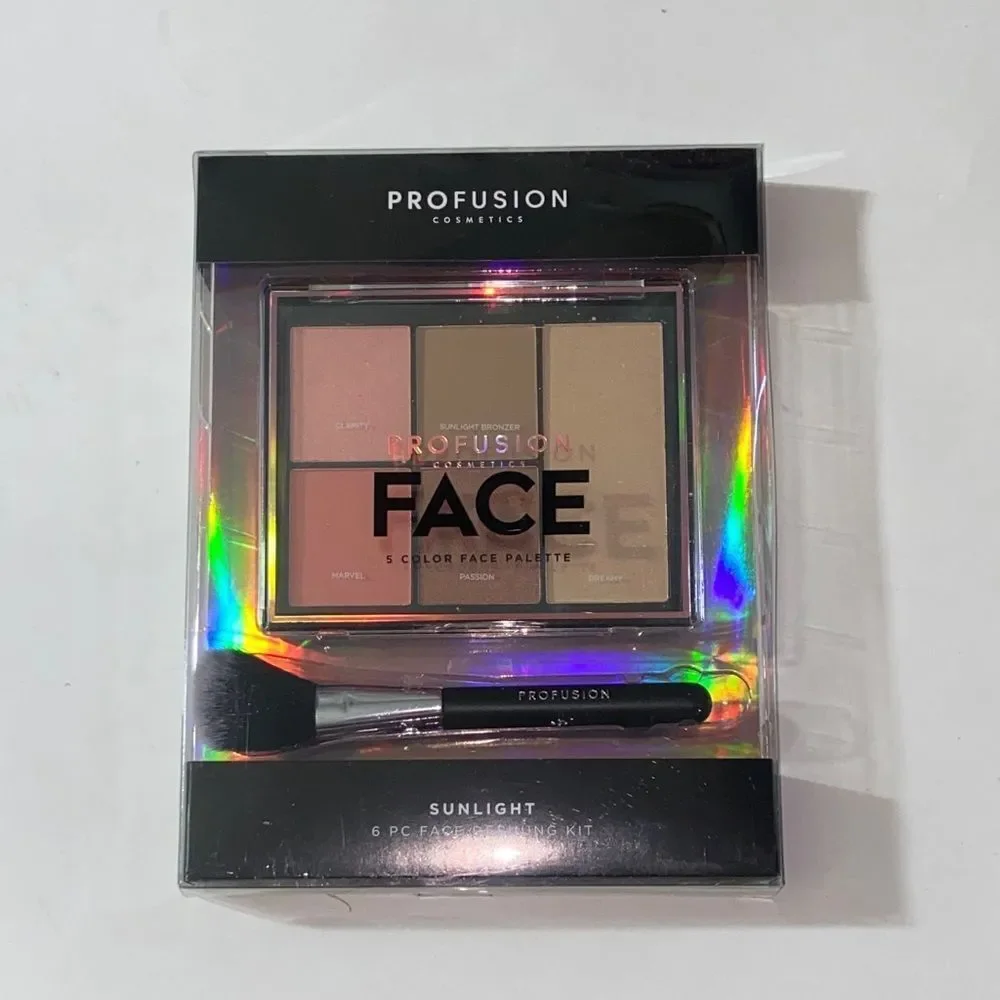 Profusion Cosmetics 6-Color Face Palette - Sunlight New